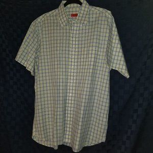 IZOD Men's short sleeve dress shirt Sz L